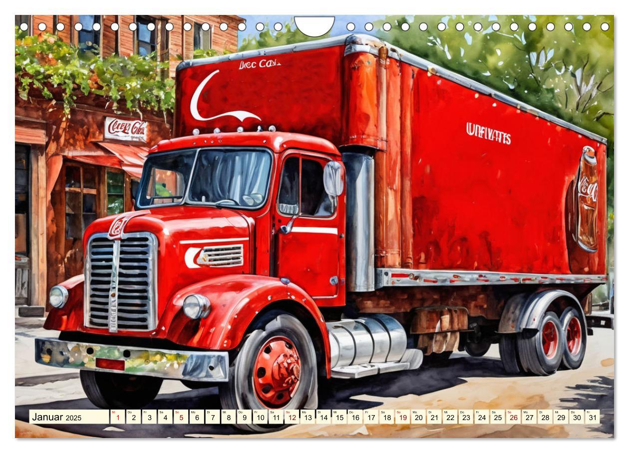 Bild: 9783457151198 | Nostalgische Trucks (Wandkalender 2025 DIN A4 quer), CALVENDO...