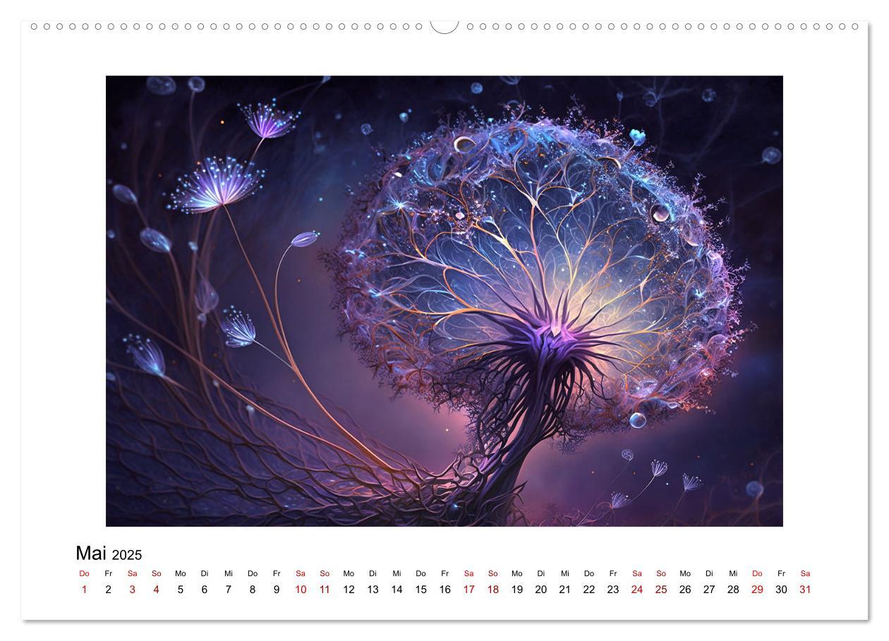 Bild: 9783383873508 | Kosmische Blüten (hochwertiger Premium Wandkalender 2025 DIN A2...