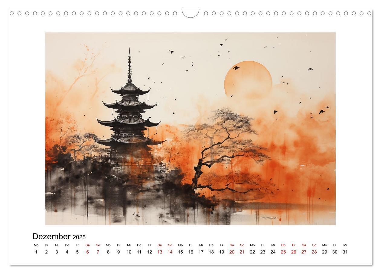 Bild: 9783383794681 | Heiwa - Friedliche Aquarelle im japanischen Stil (Wandkalender 2025...