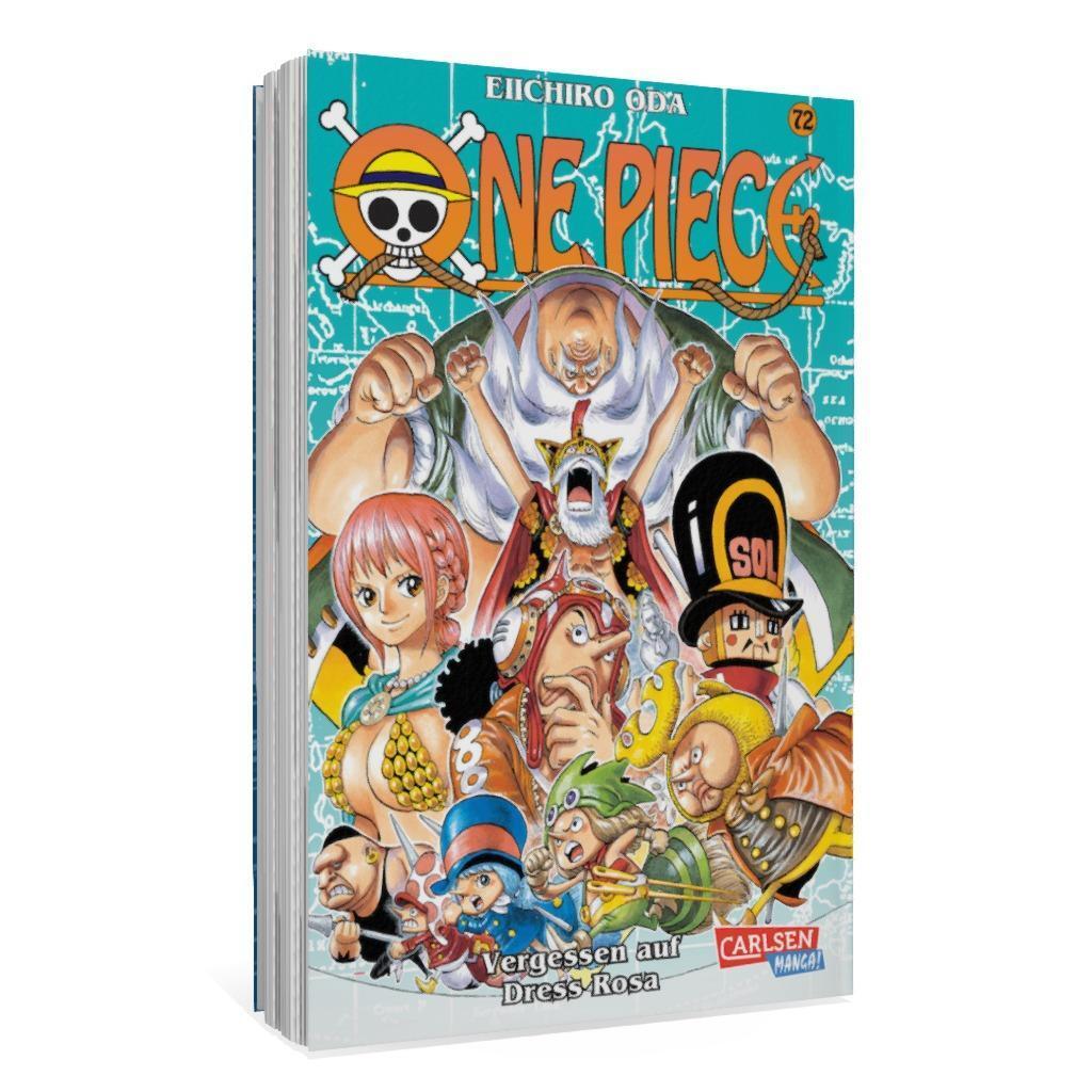 Bild: 9783551763761 | One Piece 72. Vergessen auf Dress Rosa | Eiichiro Oda | Taschenbuch