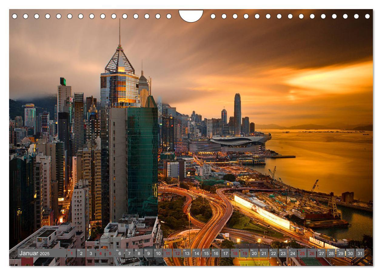 Bild: 9783435128938 | Hong Kong Citylights (Wandkalender 2025 DIN A4 quer), CALVENDO...