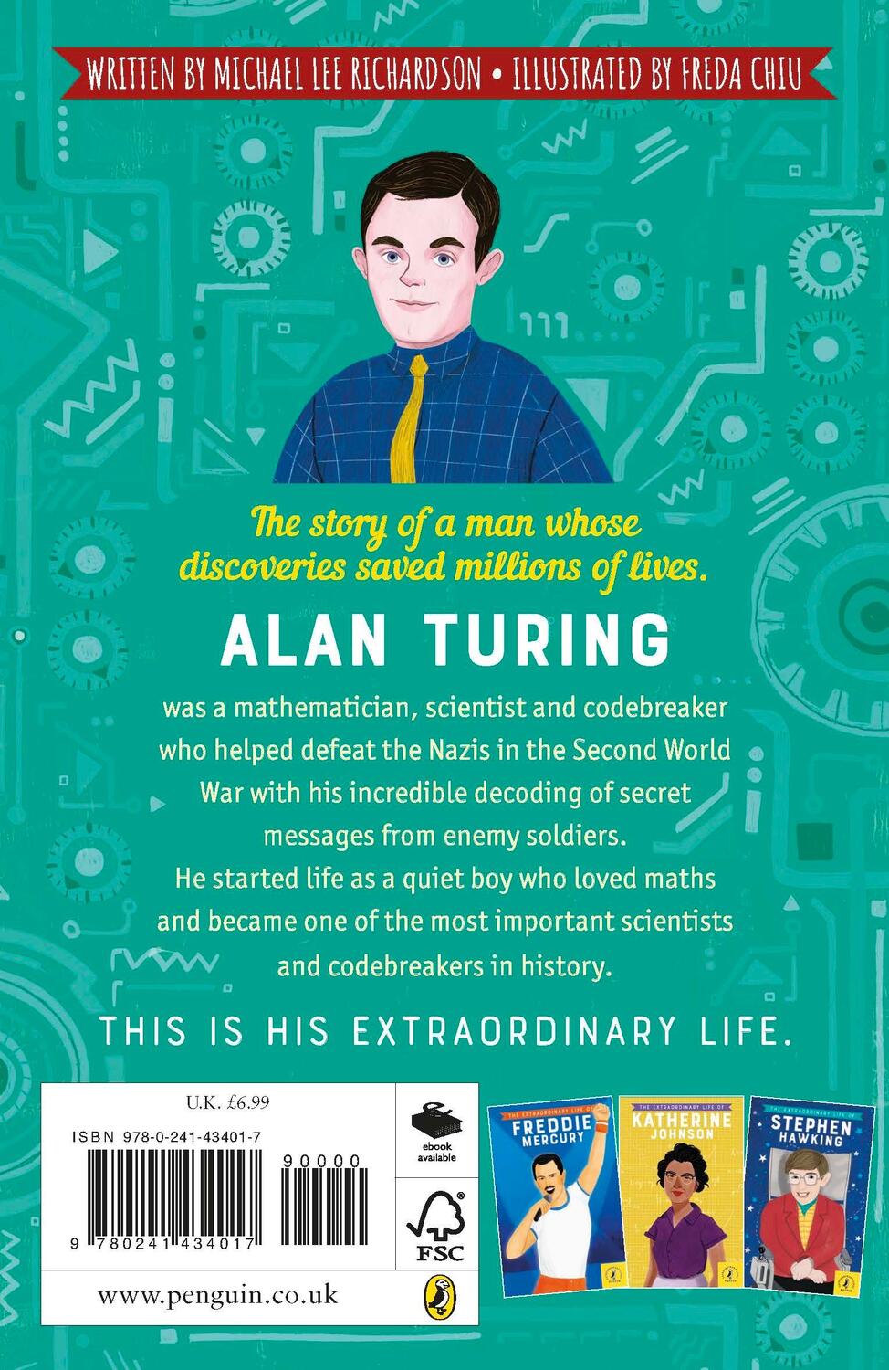 Rückseite: 9780241434017 | The Extraordinary Life of Alan Turing | Michael Lee Richardson | Buch