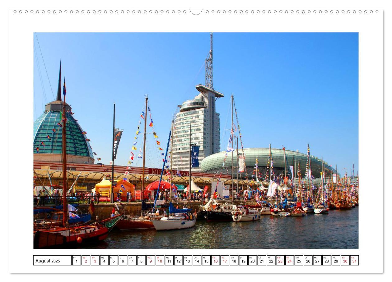 Bild: 9783435580378 | Windjammer - Bremerhaven (Wandkalender 2025 DIN A2 quer), CALVENDO...