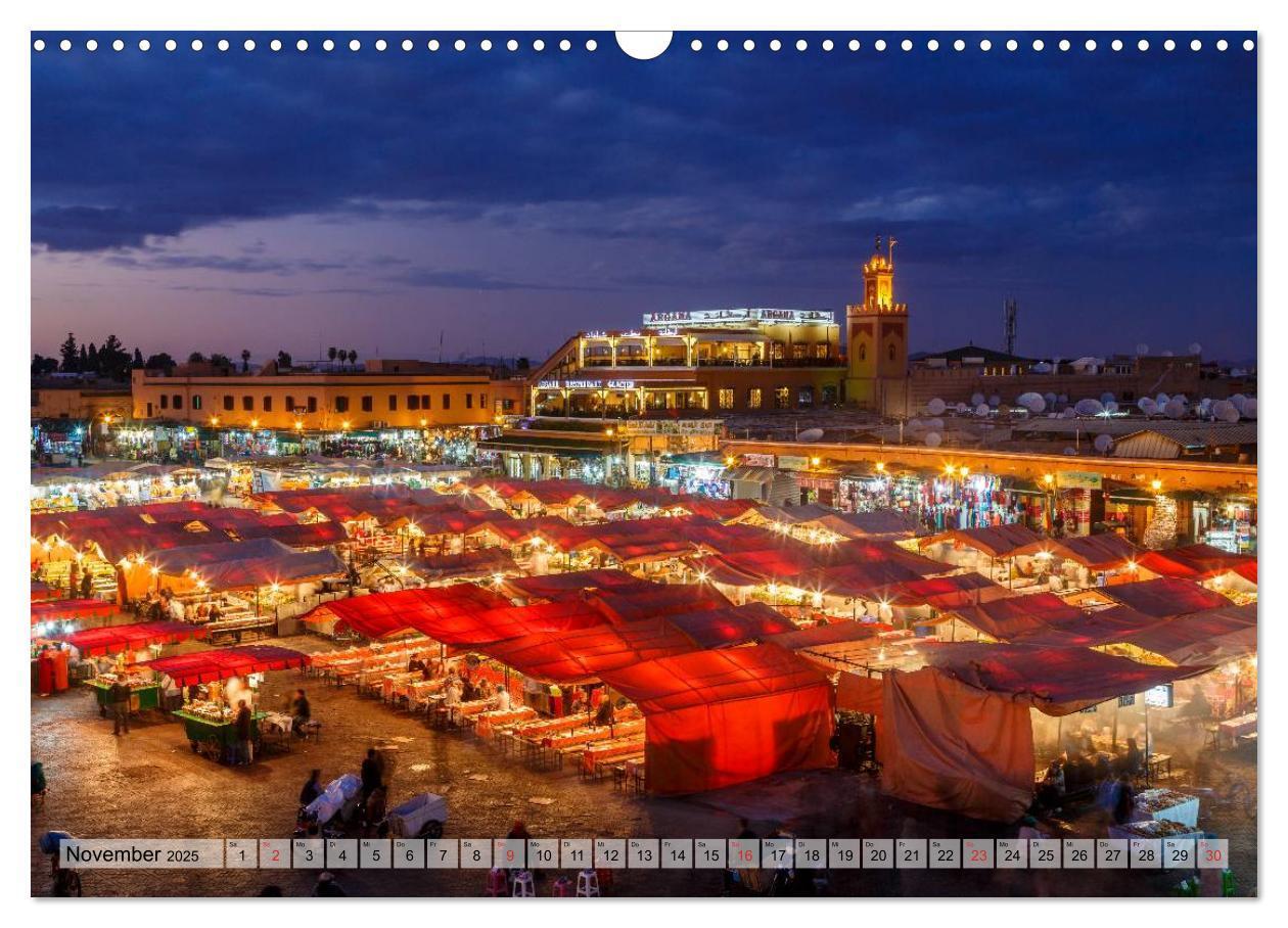 Bild: 9783435477531 | Marokko: Marrakesch, Atlas, Sahara, Fès (Wandkalender 2025 DIN A3...