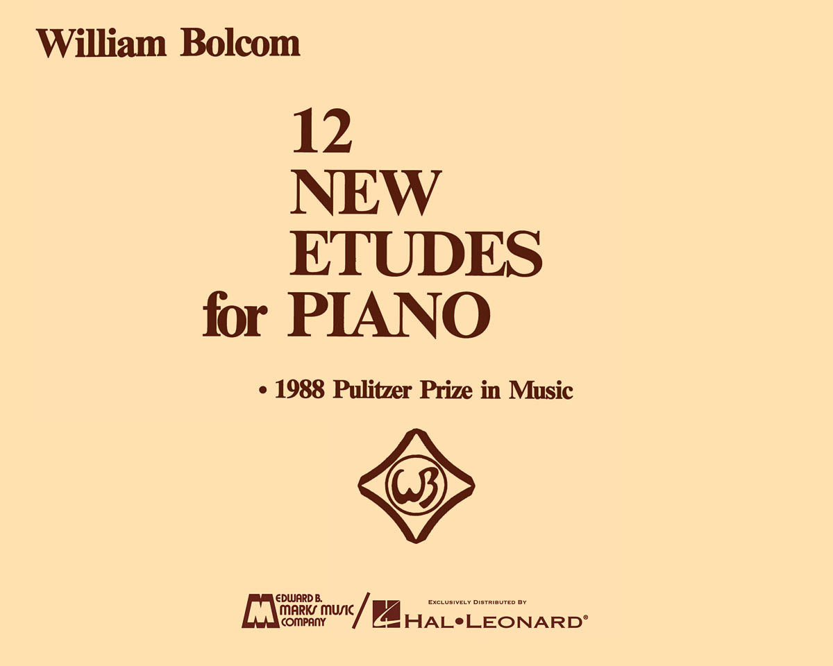 Cover: 73999092219 | 12 New Etudes for Piano | Piano Solo | William Bolcom | Piano Solo