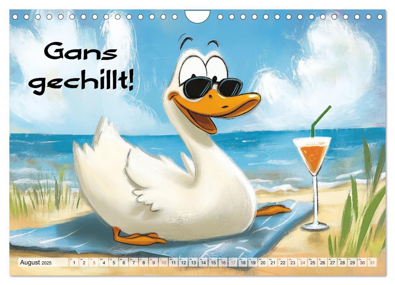 Bild: 9783457189993 | Gans coole Sprüche (Wandkalender 2025 DIN A4 quer), CALVENDO...