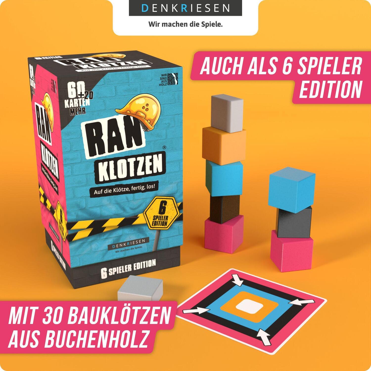 Bild: 4260528092055 | RANKLOTZEN® - "Auf die Klötze, fertig, los!" - 4 Spieler Edition