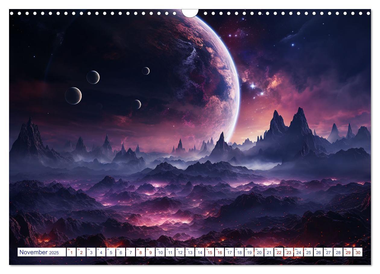 Bild: 9783383878404 | Ferne Welten (Wandkalender 2025 DIN A3 quer), CALVENDO Monatskalender