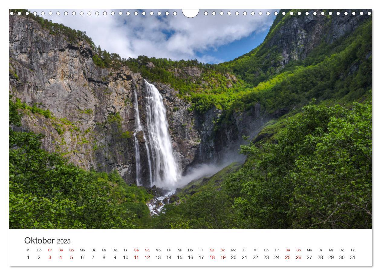 Bild: 9783435278855 | Wasserfälle in Norwegen (Wandkalender 2025 DIN A3 quer), CALVENDO...