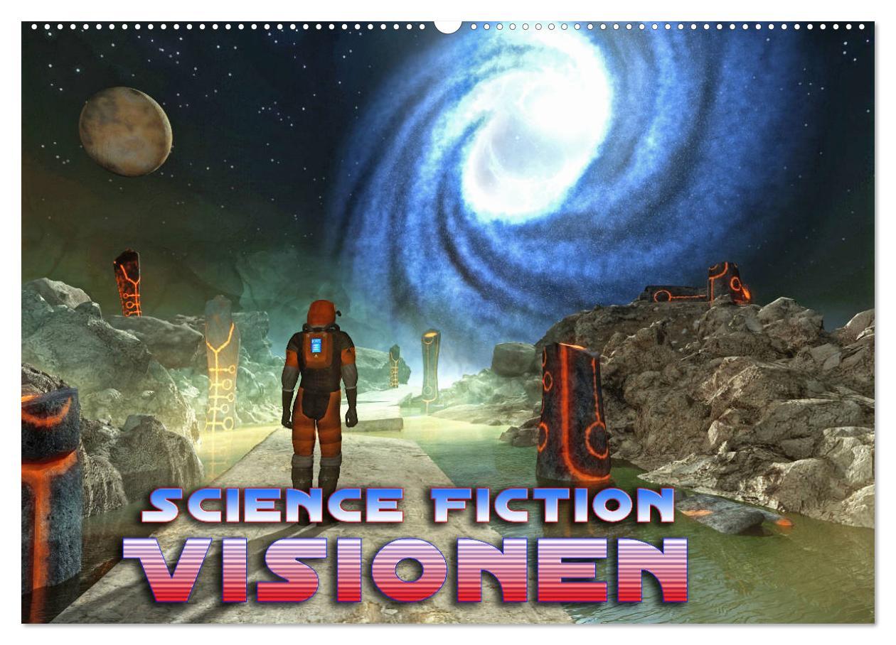 Cover: 9783435157068 | Science Fiction Visionen (Wandkalender 2025 DIN A2 quer), CALVENDO...