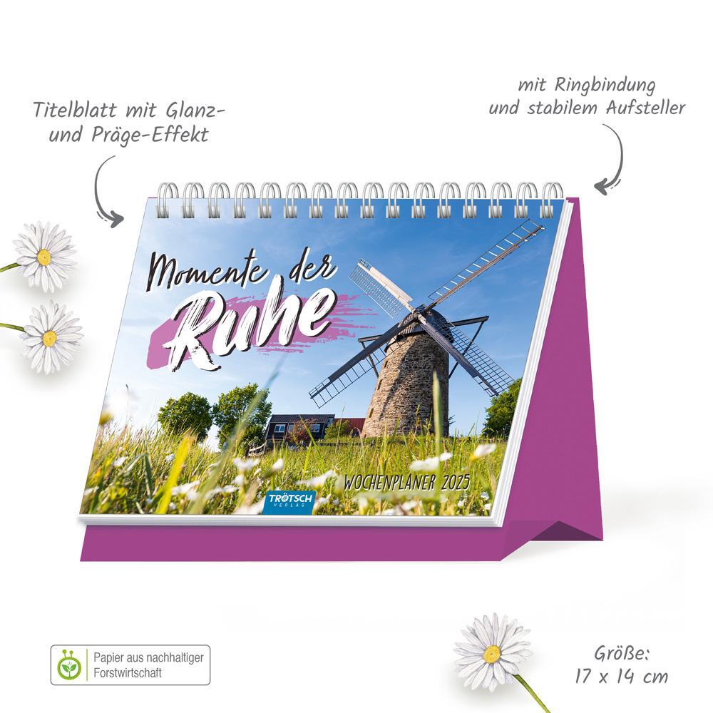 Bild: 9783988021854 | Trötsch Aufstellwochenkalender Momente der Ruhe 2025 | KG | Kalender