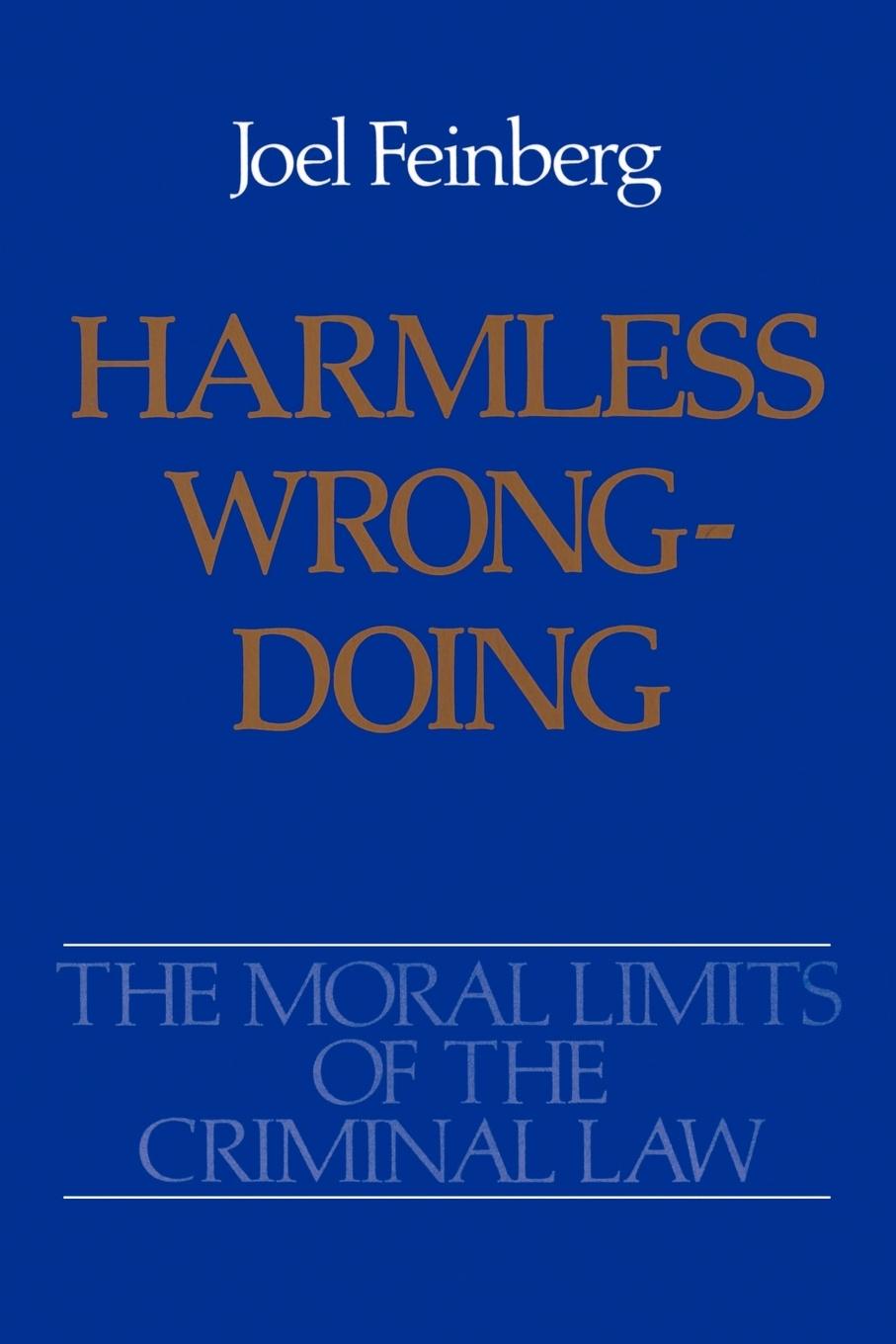 Cover: 9780195064704 | Harmless Wrongdoing | Joel Feinberg | Taschenbuch | Paperback | 1990