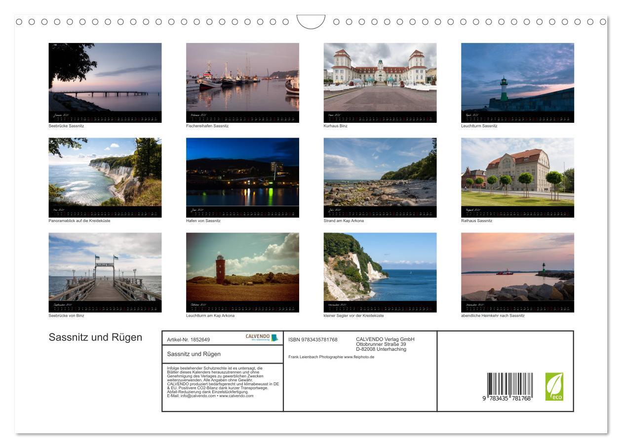 Bild: 9783435781768 | Sassnitz und Rügen (Wandkalender 2025 DIN A3 quer), CALVENDO...