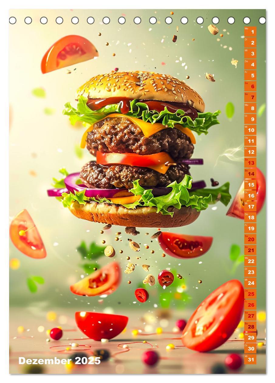 Bild: 9783383825392 | Leckeres Fast Food (Tischkalender 2025 DIN A5 hoch), CALVENDO...