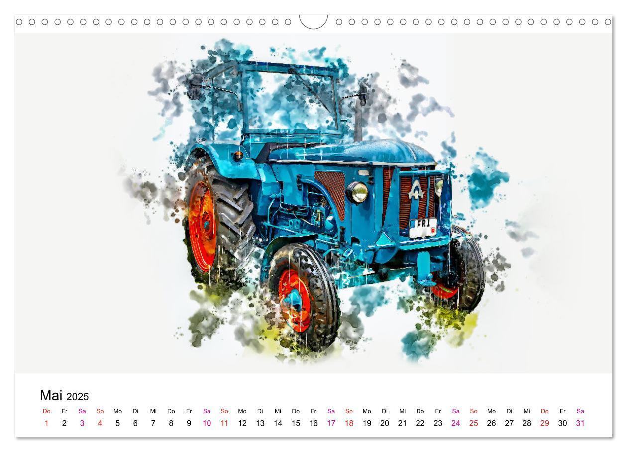 Bild: 9783457218860 | Traktoren Oldtimer Legenden (Wandkalender 2025 DIN A3 quer),...