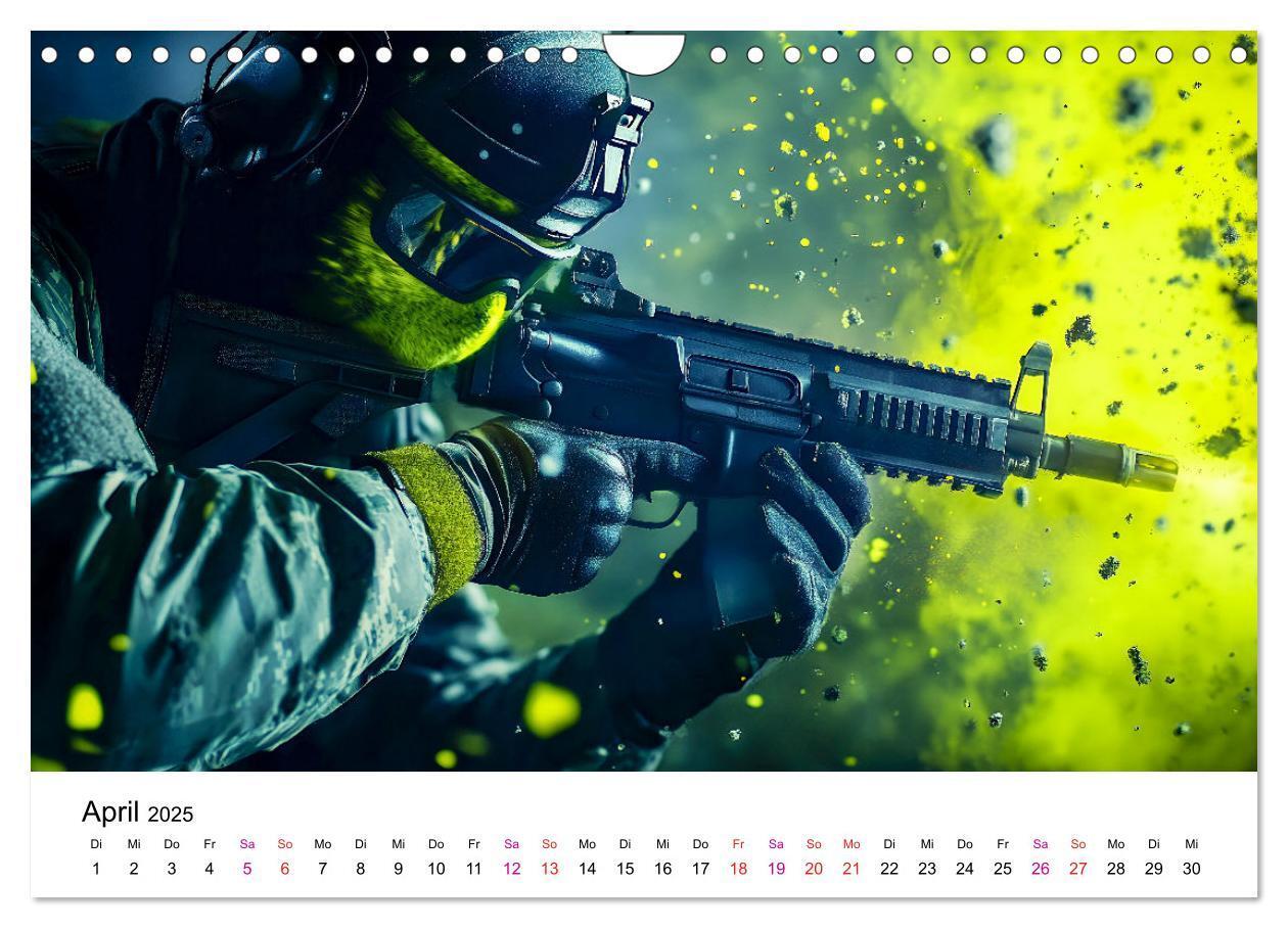 Bild: 9783457204573 | Paintball cool (Wandkalender 2025 DIN A4 quer), CALVENDO...