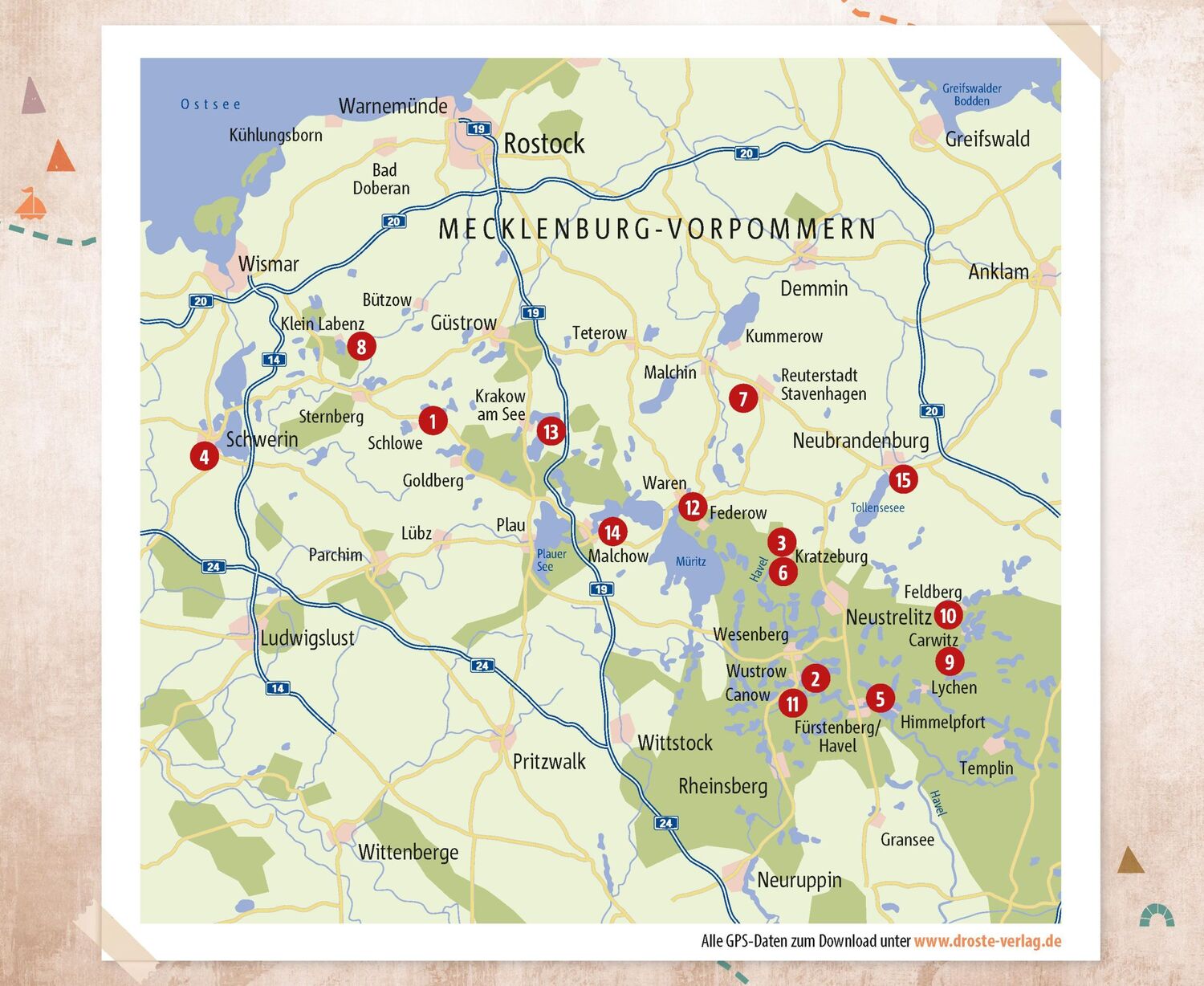 Bild: 9783770024612 | Mecklenburgische Seenplatte. Radeln für die Seele | Wohlfühltouren