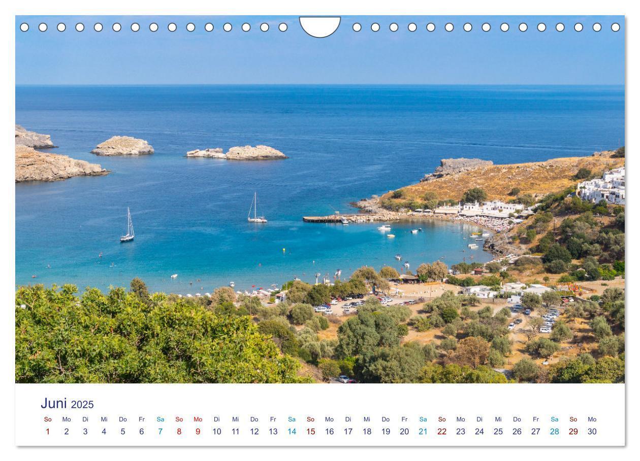 Bild: 9783383998133 | Strände der Insel Rhodos (Wandkalender 2025 DIN A4 quer), CALVENDO...