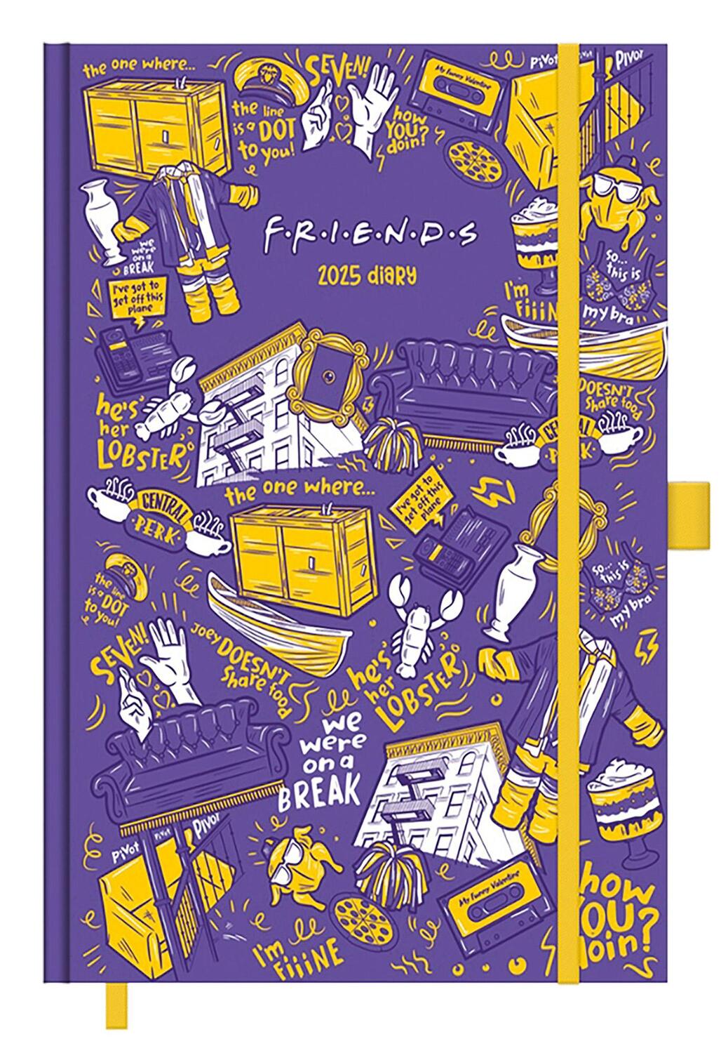 Cover: 5056480398248 | Friends Taschenkalender 2025 14,5 x 21,5 cm | Kalender | 352 S. | 2025