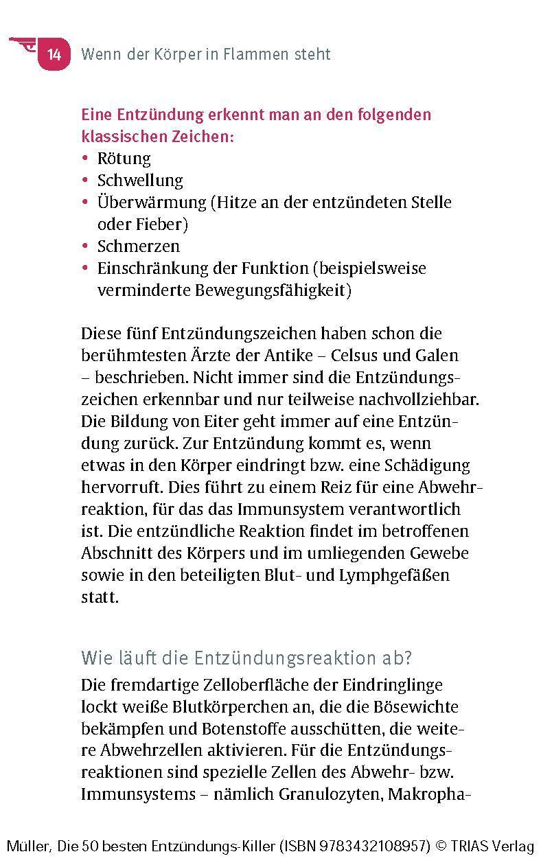 Bild: 9783432118635 | Die 50 besten Entzündungs-Killer | Stille Entzündungen besiegen | Buch