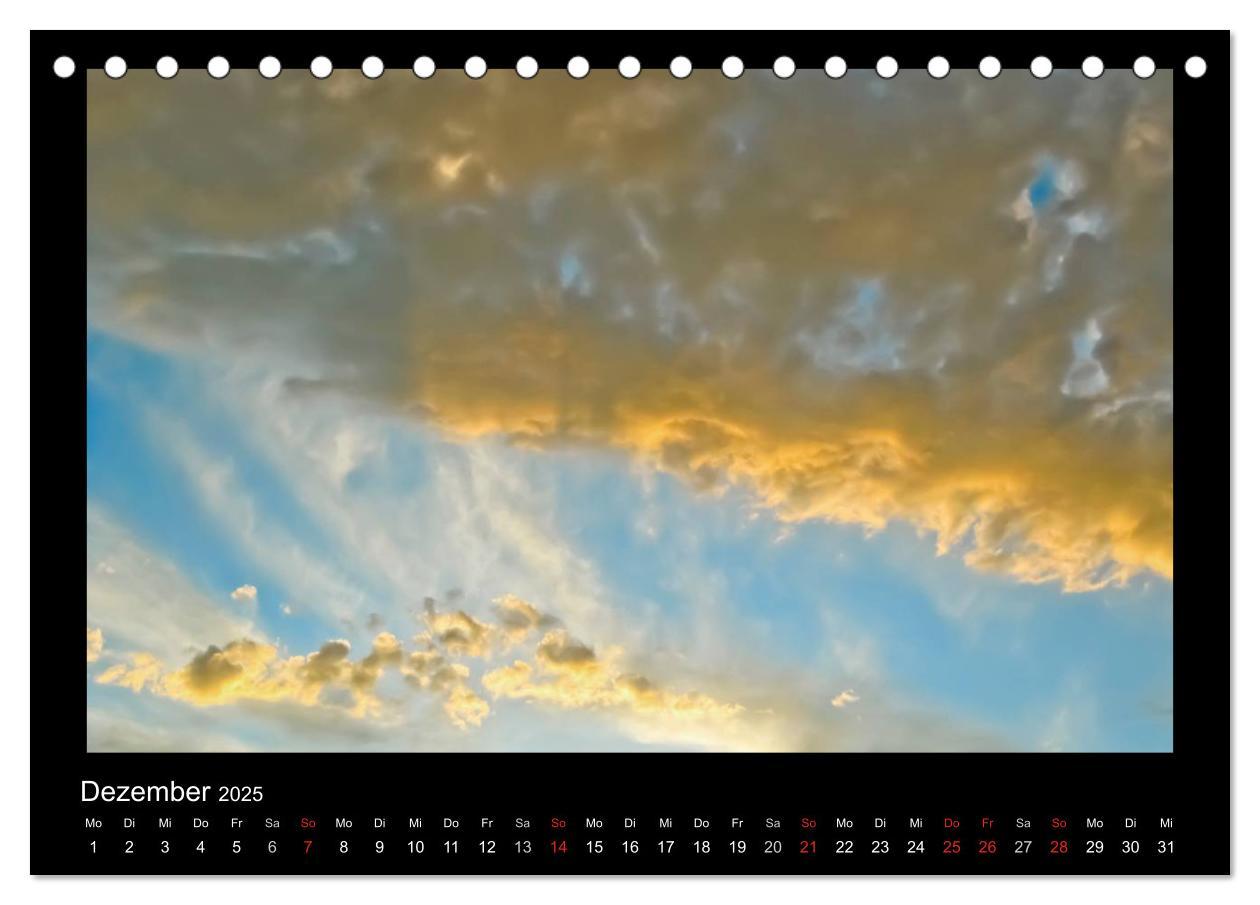 Bild: 9783435832149 | Wolkenbilder (Tischkalender 2025 DIN A5 quer), CALVENDO Monatskalender