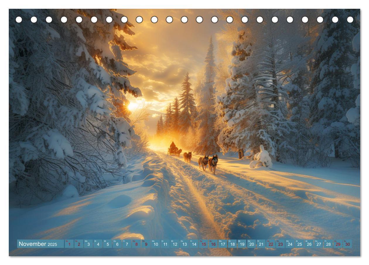 Bild: 9783383831348 | Schlittenhund Träume (Tischkalender 2025 DIN A5 quer), CALVENDO...