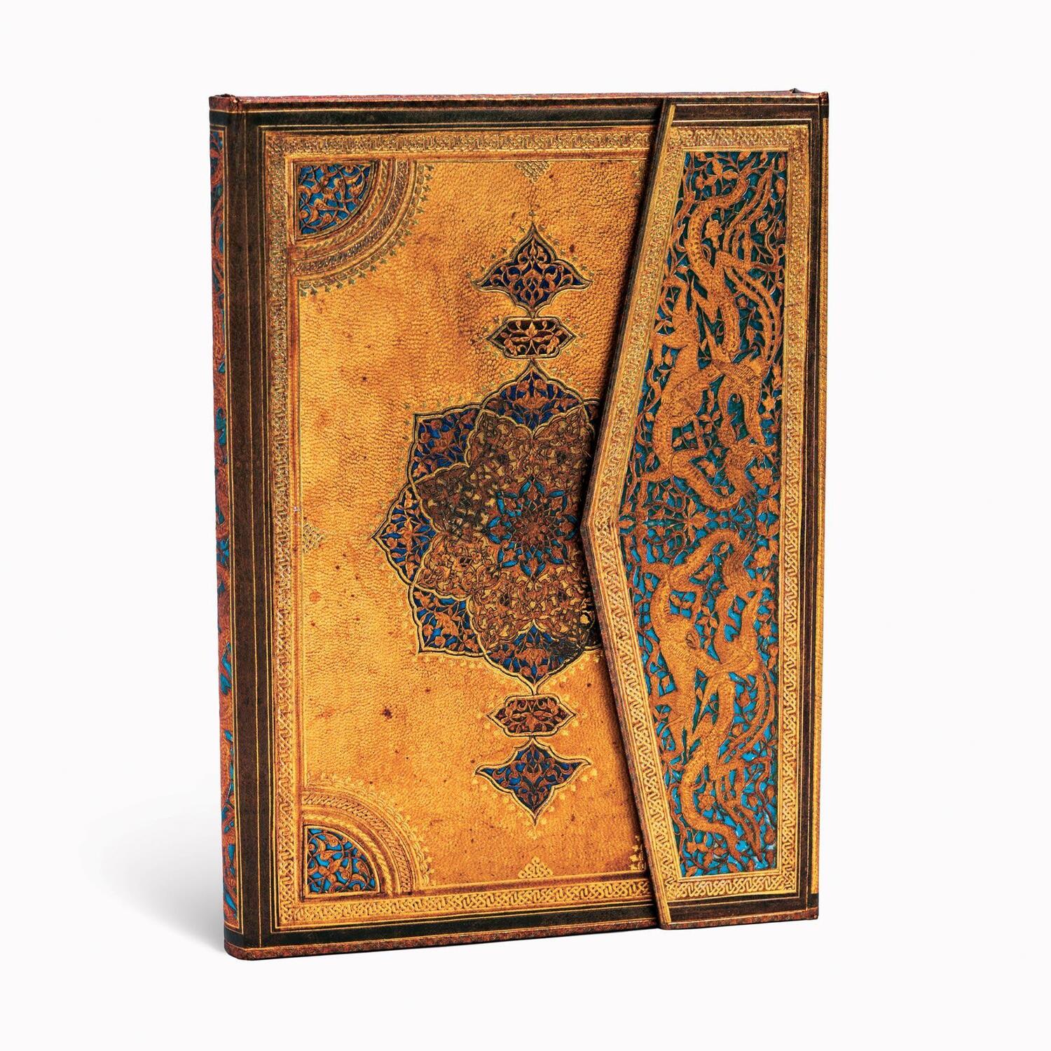 Bild: 9781439716021 | Paperblanks Safavid Safavid Binding Art Hardcover Midi Lined Wrap...