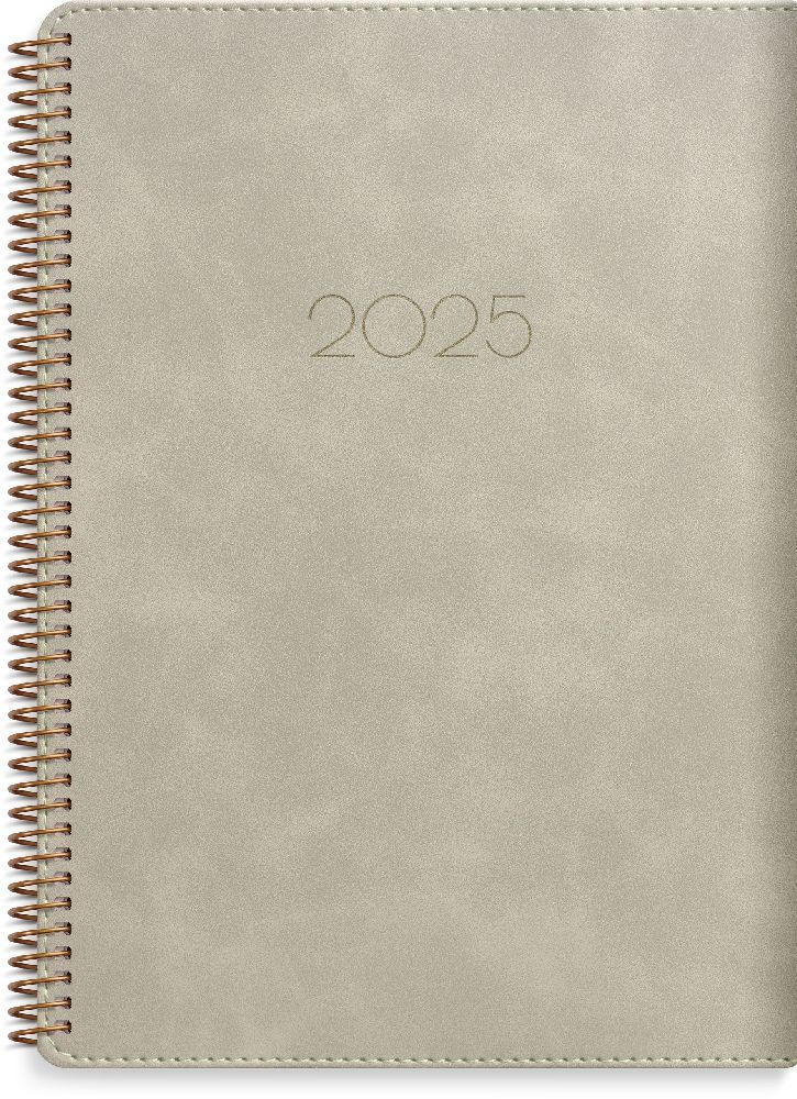 Cover: 7340188003817 | Burde Senator A5 Twist beige Kalender 2025 | Terminplaner für 2025