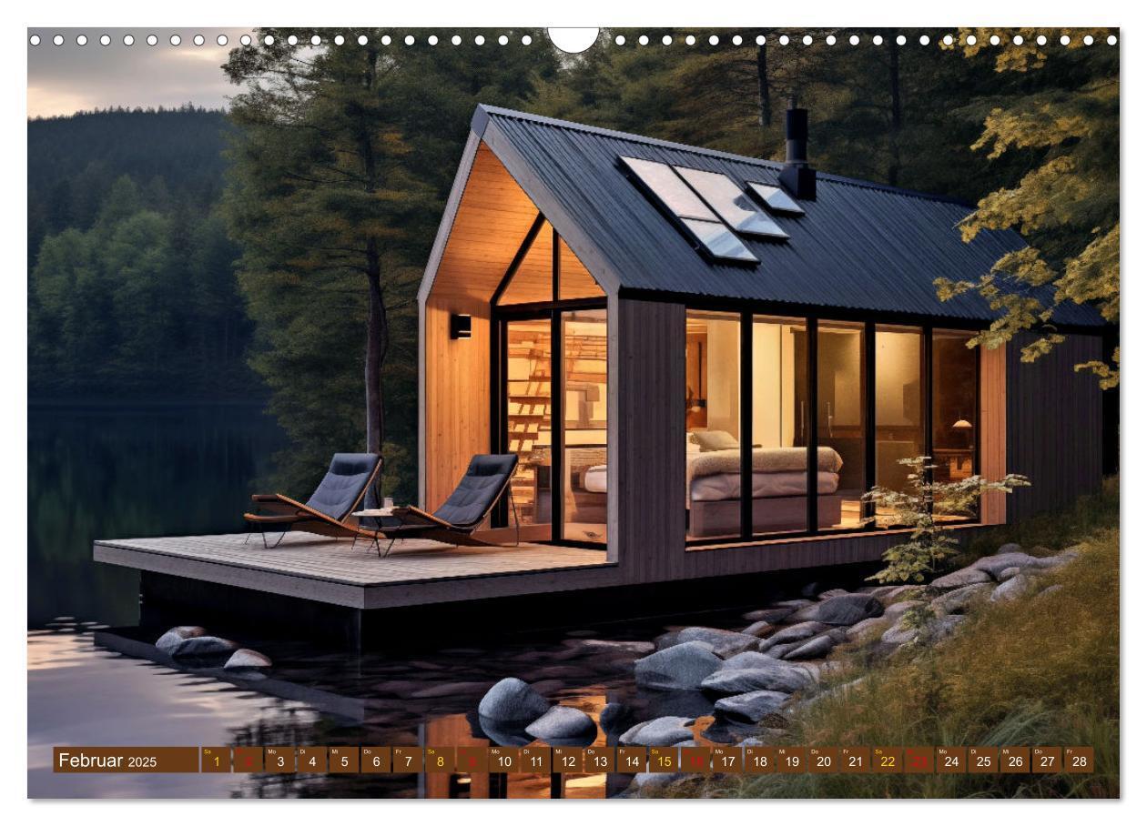 Bild: 9783383827334 | Tiny Houses - wohnen auf kleinstem Raum (Wandkalender 2025 DIN A3...