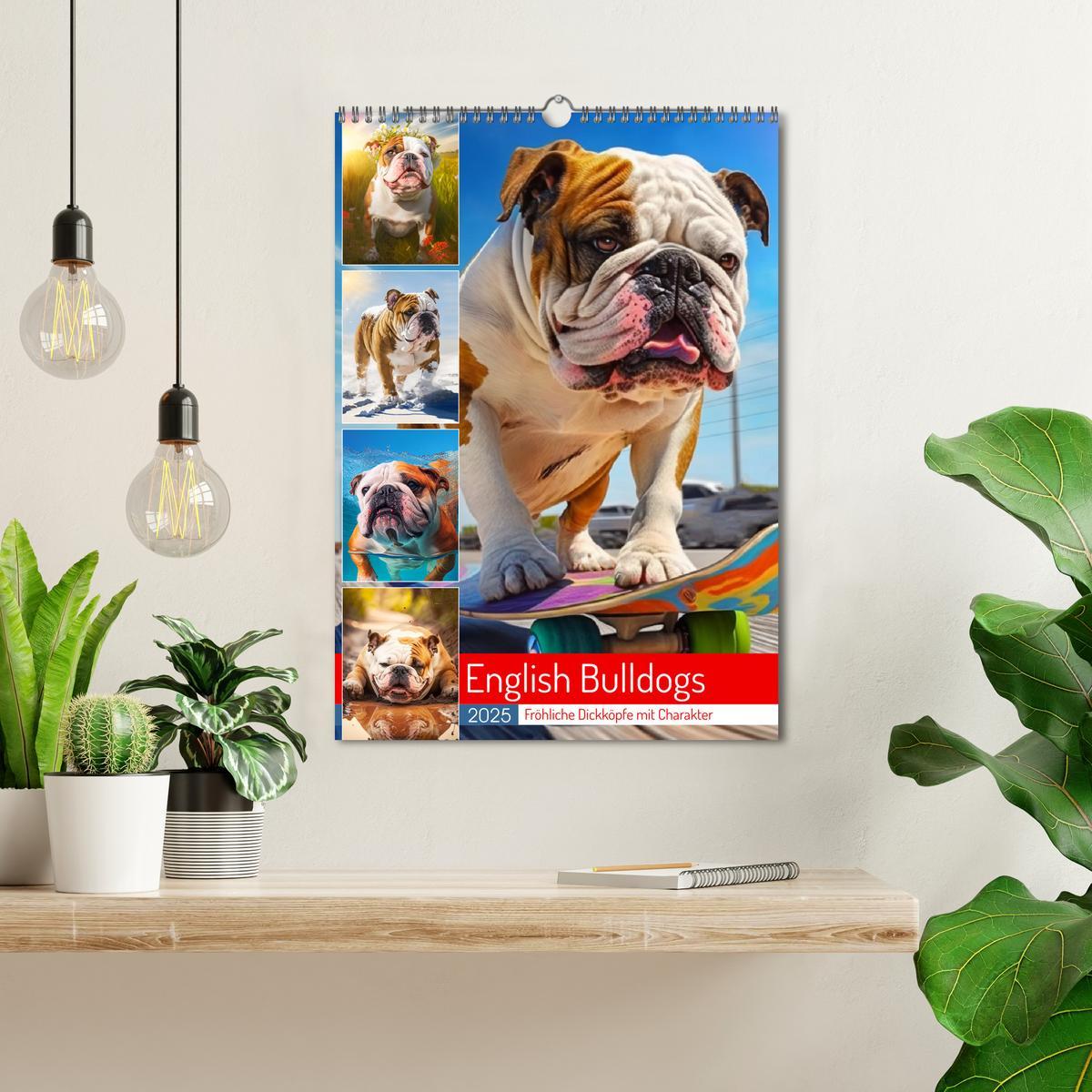 Bild: 9783435875405 | English Bulldogs. Fröhliche Dickköpfe mit Charakter (Wandkalender...