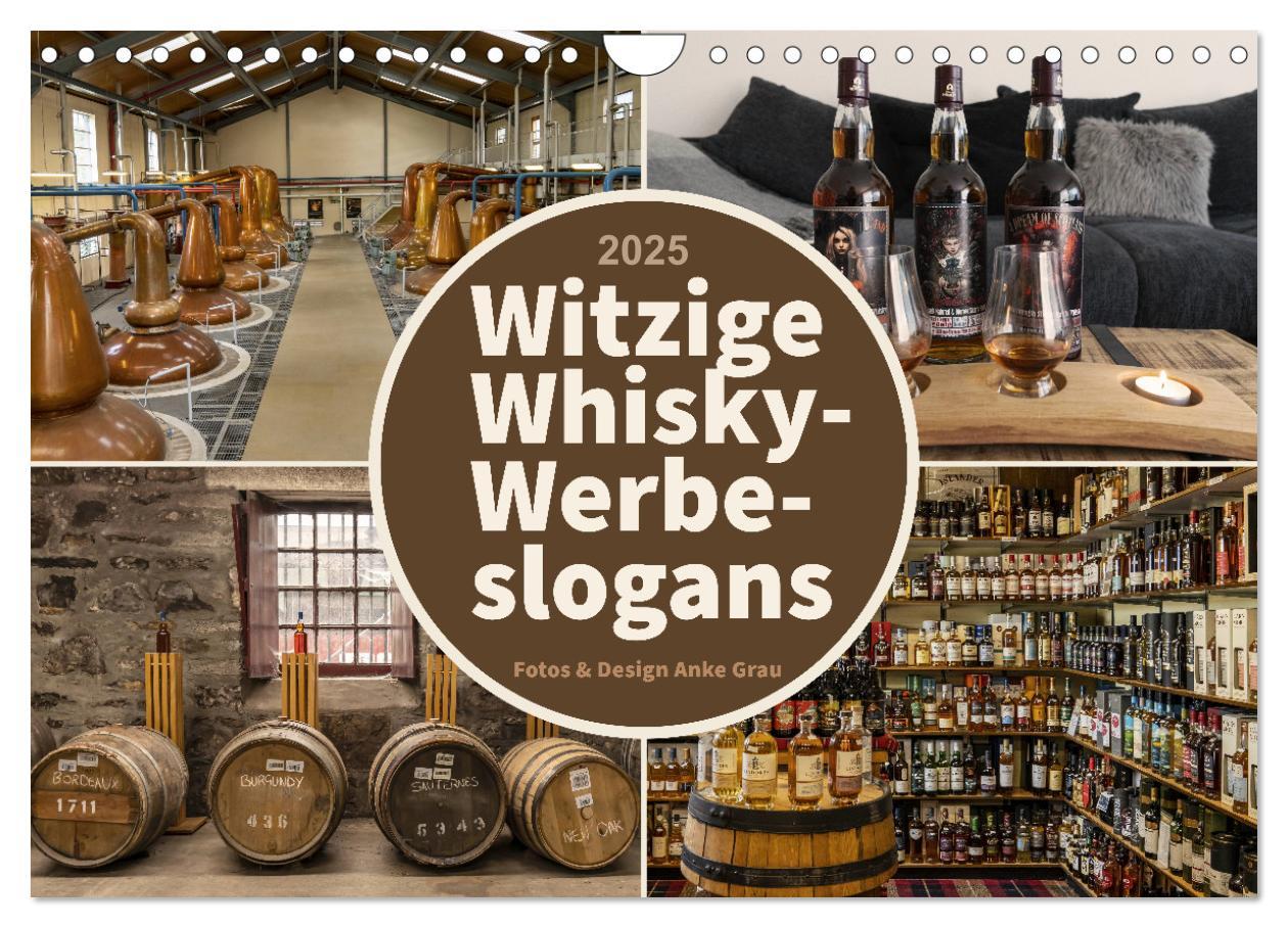 Cover: 9783457212325 | Witzige Whisky-Werbeslogans (Wandkalender 2025 DIN A4 quer),...