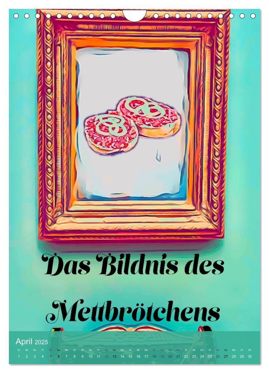 Bild: 9783435948413 | Mettbrötchen Träume - Mettkalender (Wandkalender 2025 DIN A4 hoch),...