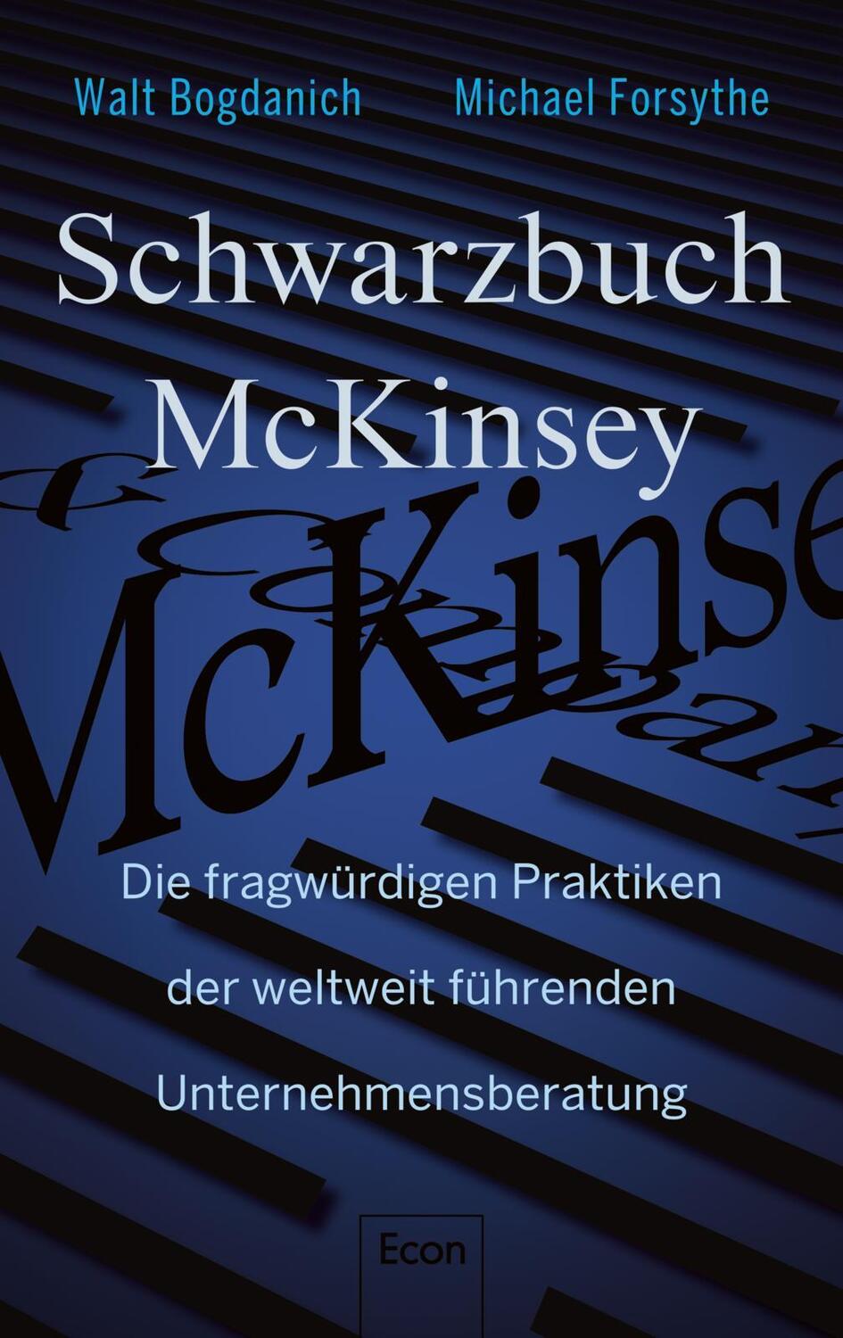 Cover: 9783430210355 | Schwarzbuch McKinsey | Walt Bogdanich (u. a.) | Buch | 495 S. | 2022