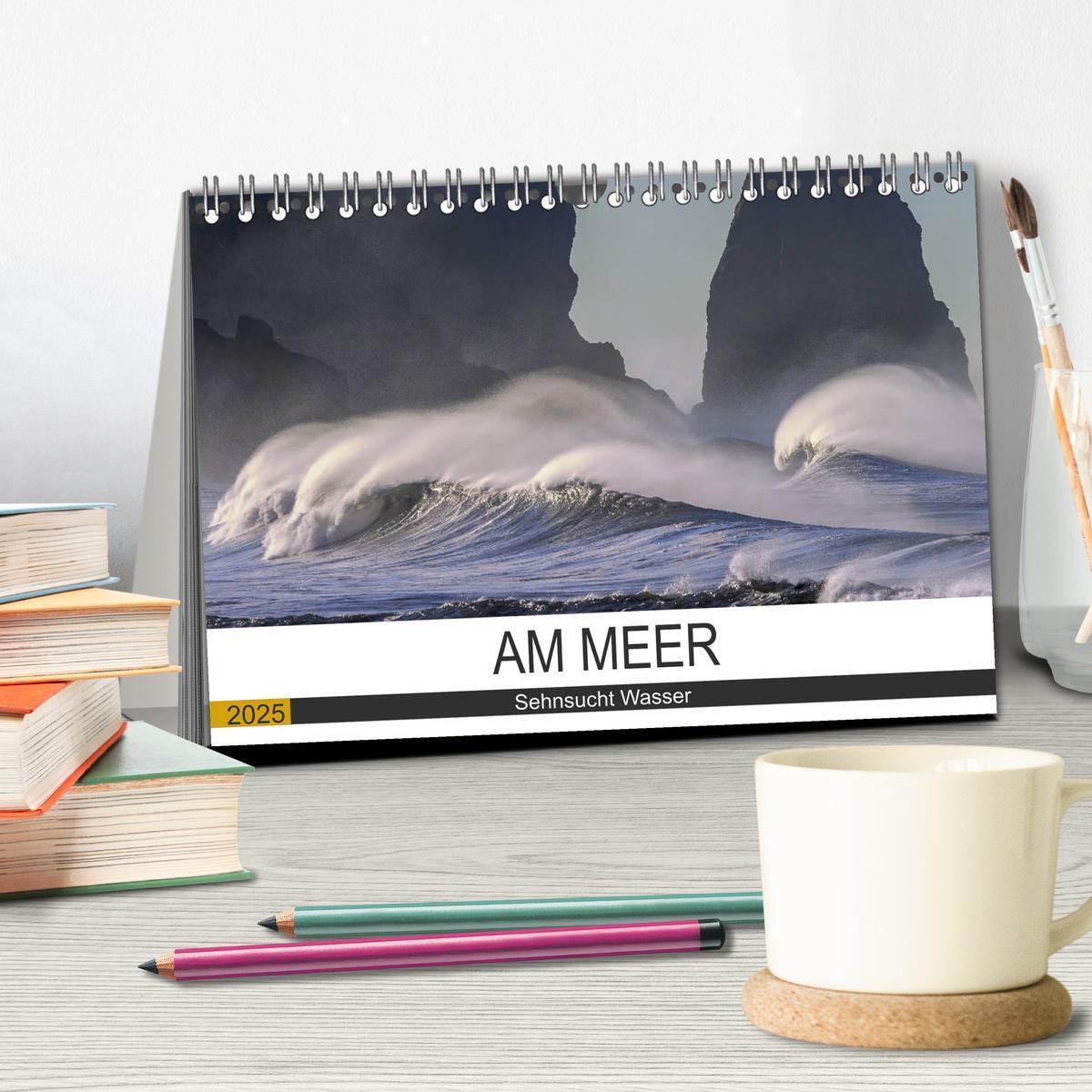 Bild: 9783435316274 | Am Meer. Sehnsucht Wasser (Tischkalender 2025 DIN A5 quer),...