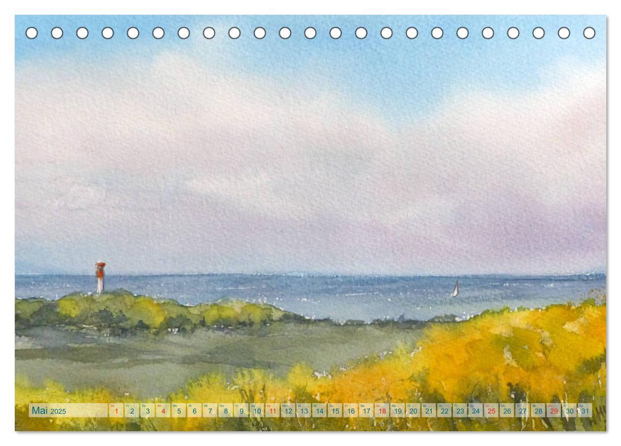 Bild: 9783435260843 | Heiligenhafen in Aquarell (Tischkalender 2025 DIN A5 quer),...