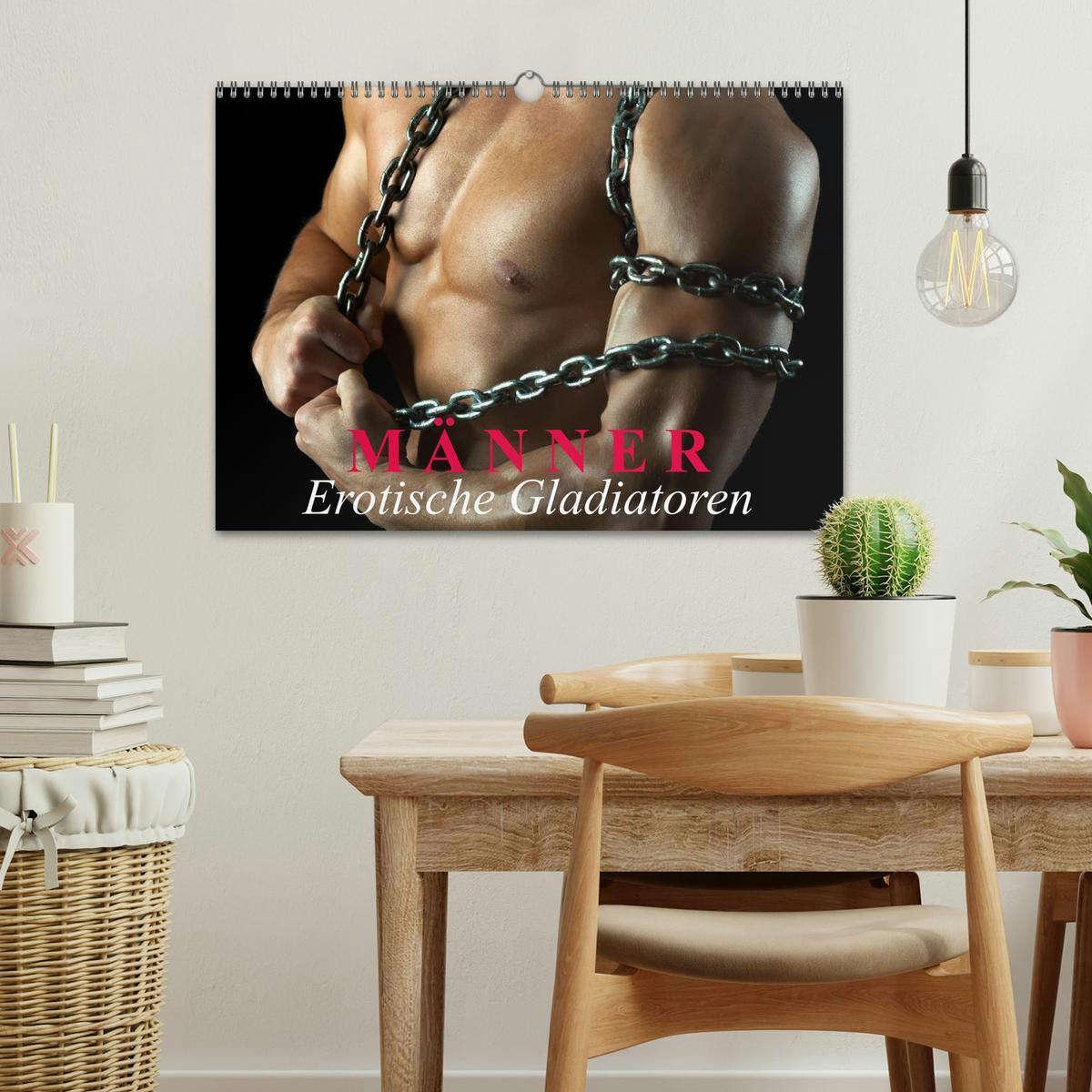 Bild: 9783435689248 | Männer - Erotische Gladiatoren (Wandkalender 2025 DIN A3 quer),...