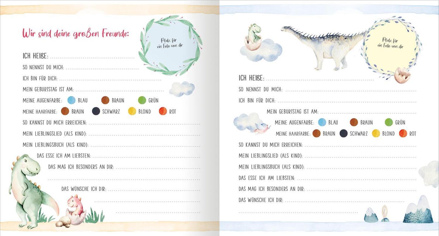 Bild: 4014489129356 | Meine ersten Freunde - Dinos (Aquarell-Optik) | Buch | 64 S. | Deutsch