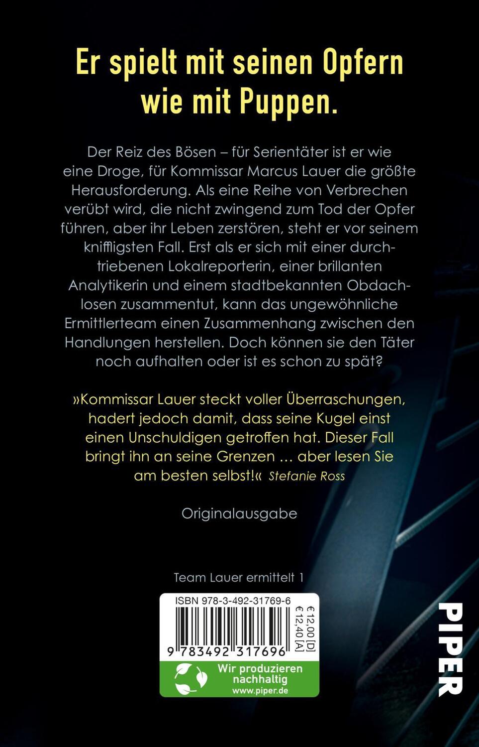 Rückseite: 9783492317696 | Der Reiz des Bösen | Stefanie Ross | Taschenbuch | 432 S. | Deutsch