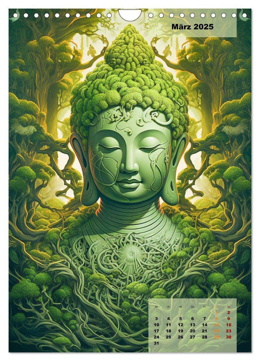 Bild: 9783435854455 | Jade Buddha - Finde die innere Mitte (Wandkalender 2025 DIN A4...