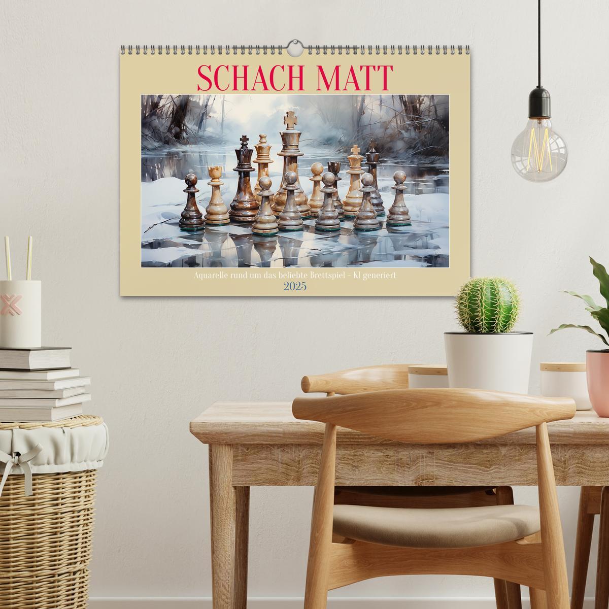 Bild: 9783383877377 | Schach Matt (Wandkalender 2025 DIN A3 quer), CALVENDO Monatskalender