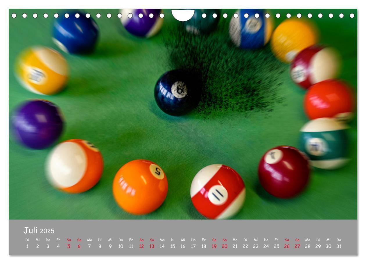 Bild: 9783435214860 | Freizeit Billard - Queue, Kugeln, Kreide und Tisch (Wandkalender...