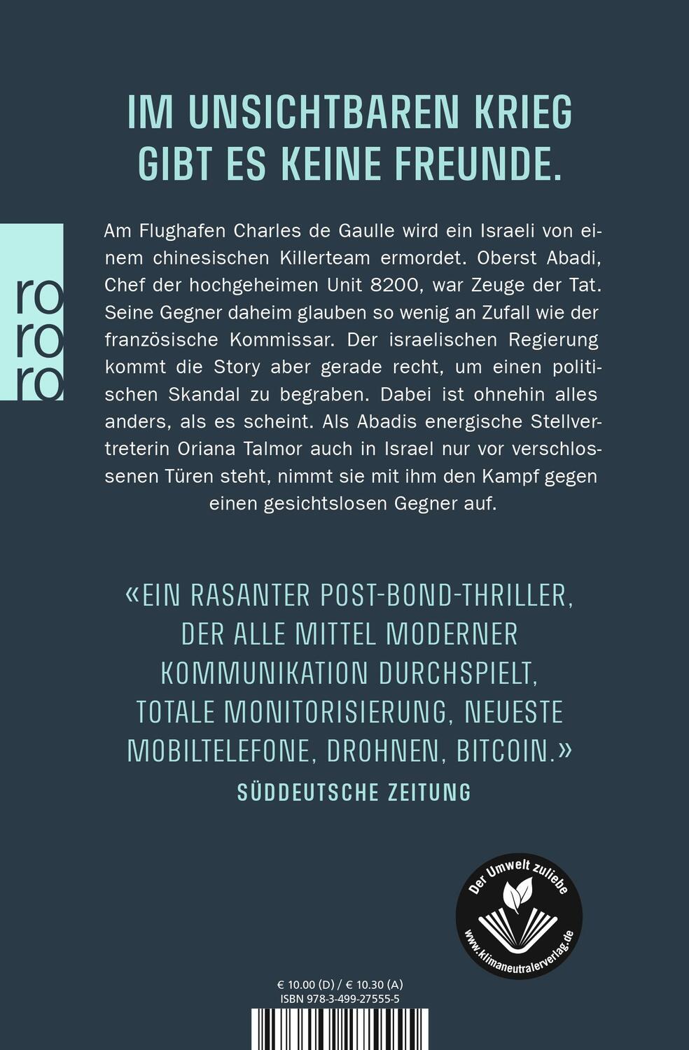 Rückseite: 9783499275555 | Unit 8200 | Dov Alfon | Taschenbuch | Deutsch | 2021