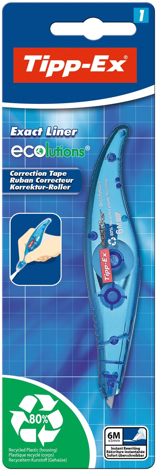 Cover: 3086126101361 | BIC Korrekturroller Tipp-Ex Exact Liner | 8680772 | 2019 | BIC