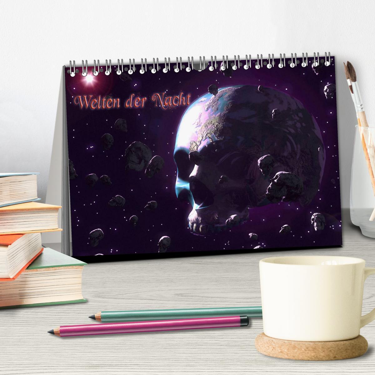 Bild: 9783435682195 | Welten der Nacht ¿ Gothic und Dark Art (Tischkalender 2025 DIN A5...