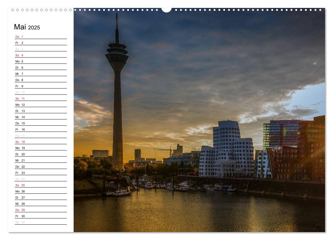 Bild: 9783435535125 | Düsseldorf - Impressionen (Wandkalender 2025 DIN A2 quer), CALVENDO...