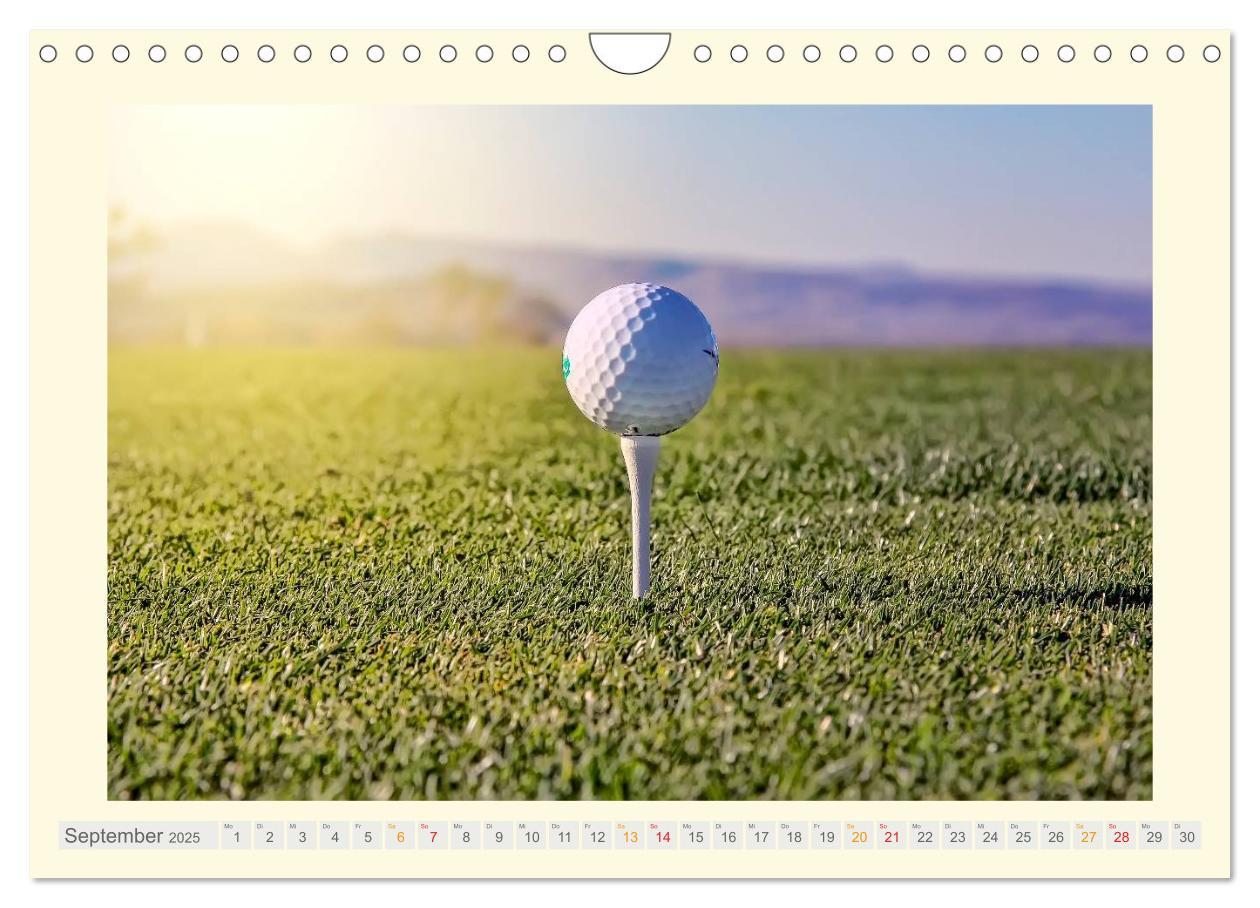 Bild: 9783435582433 | Golf - meine Leidenschaft (Wandkalender 2025 DIN A4 quer), CALVENDO...