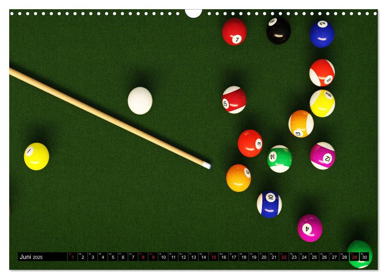 Bild: 9783435288922 | Billard. Konzentration - Sport - Spannung (Wandkalender 2025 DIN A3...