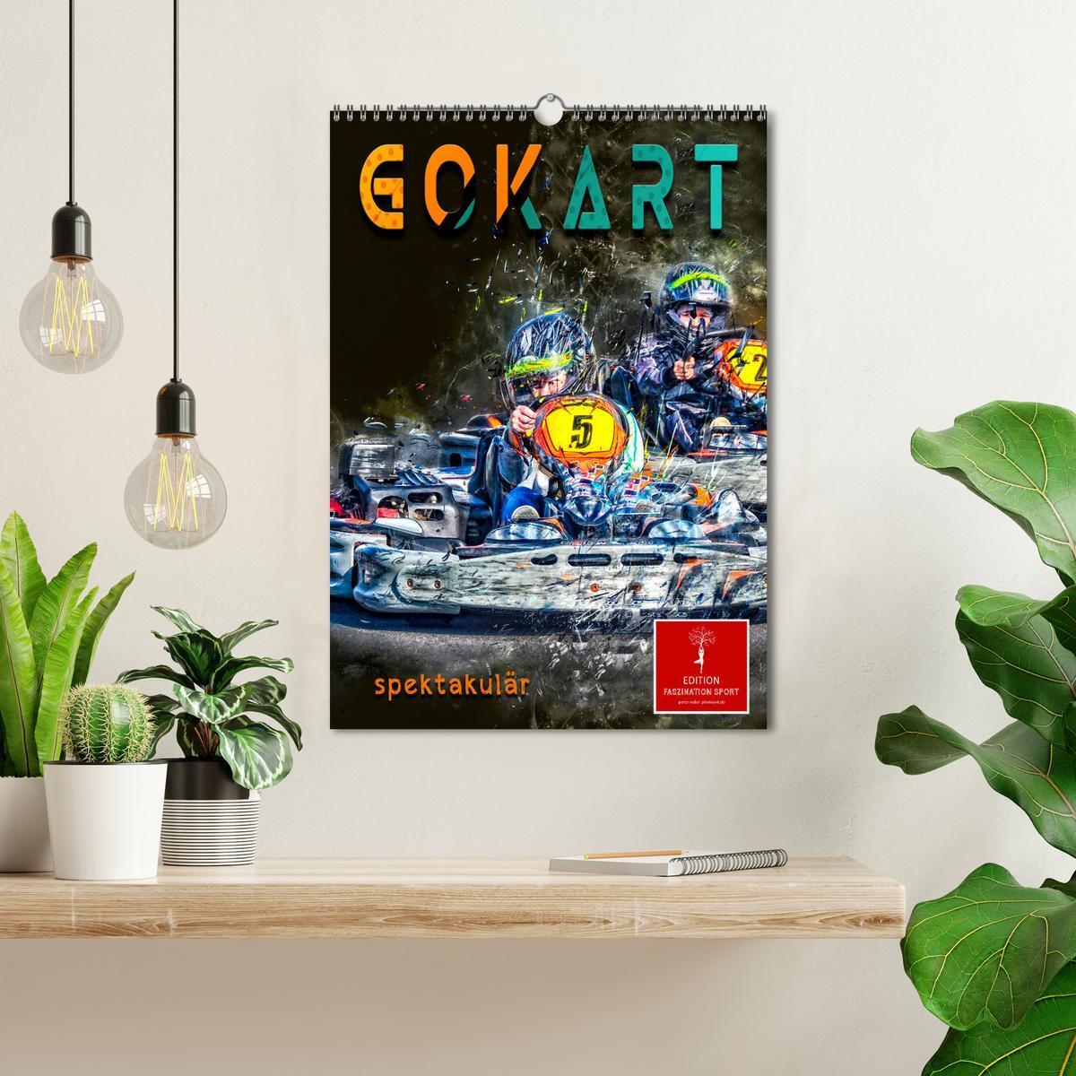 Bild: 9783435911158 | Gokart spektakulär (Wandkalender 2025 DIN A3 hoch), CALVENDO...