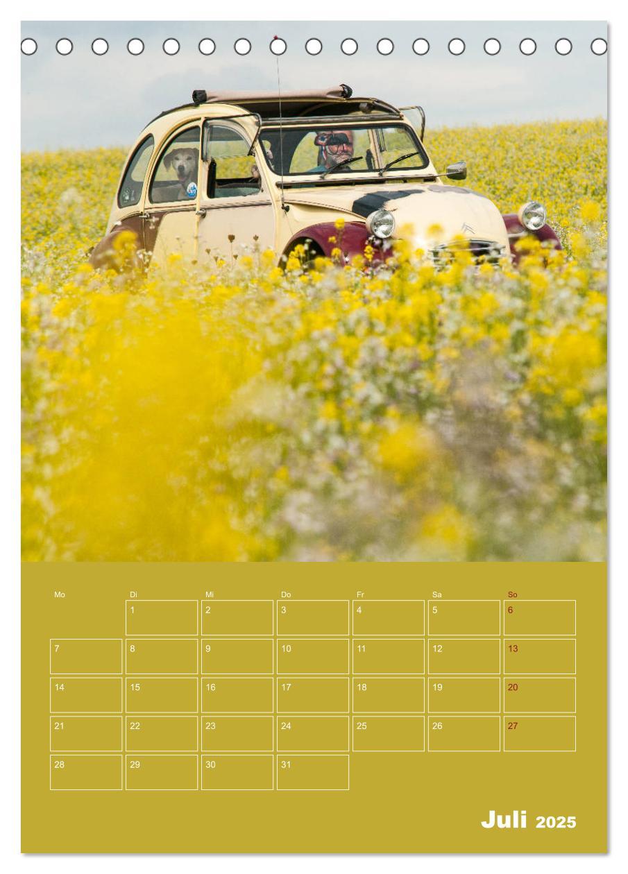 Bild: 9783435940752 | Citroën 2 CV ¿ Flower Power (Tischkalender 2025 DIN A5 hoch),...