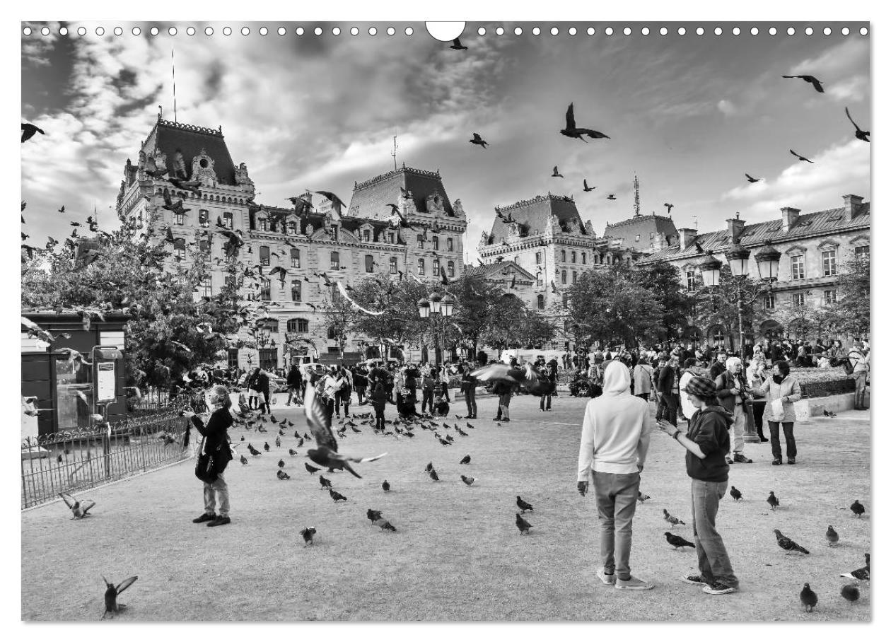 Bild: 9783435367337 | Paris-Impressionen in Schwarz-Weiß (Wandkalender 2025 DIN A3 quer),...